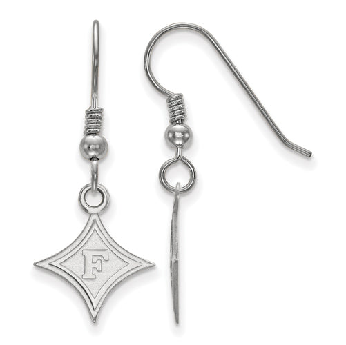 SS Furman University Small Dangle Earrings