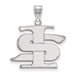 SS Indiana State U Large Interlocking IS Pendant