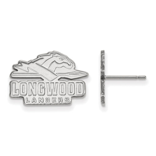 14kw Longwood University Small Lancers Post Earrings