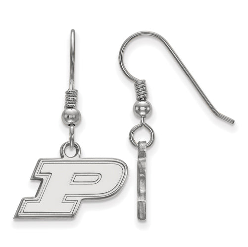 SS Purdue XS Letter P Dangle Earrings