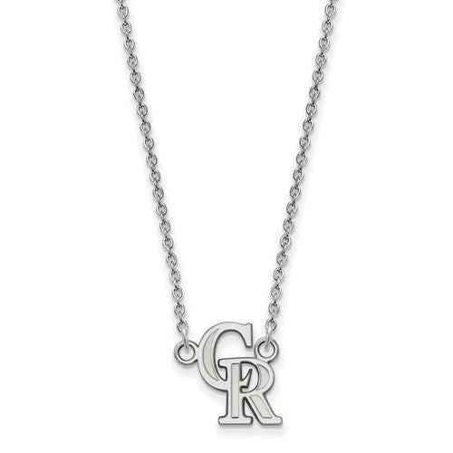SS MLB  Colorado Rockies Small Pendant w/Necklace