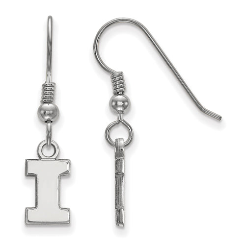 SS University of Illinois XS Letter I Dangle Earrings