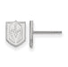 Sterling Silver Rh-plated LogoArt Vegas Golden Knights XS Post Earring