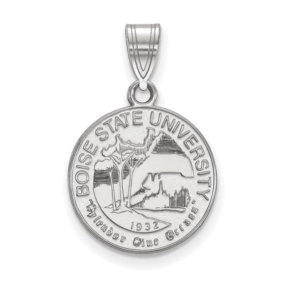 14kw LogoArt Boise State University Medium Crest Pendant