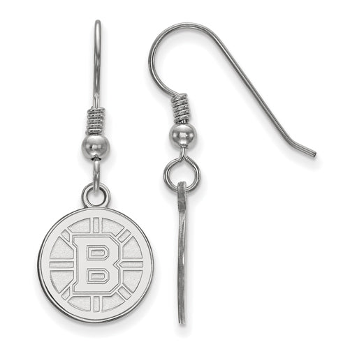 SS NHL Boston Bruins Small Logo Dangle Earrings