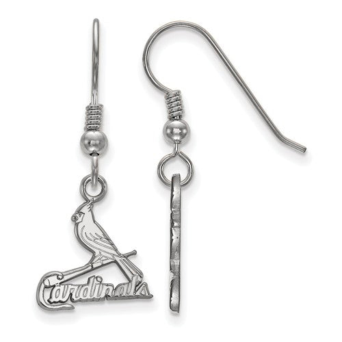 SS MLB  St. Louis Cardinals Bird and Bat Small Dangle Earrings