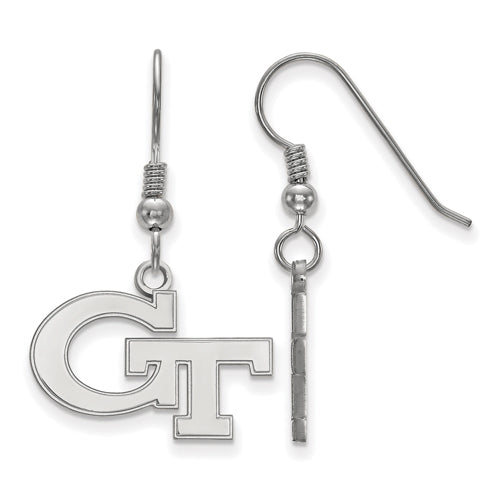 SS Georgia Institute of Technology Small G-T Dangle Wire Earrings