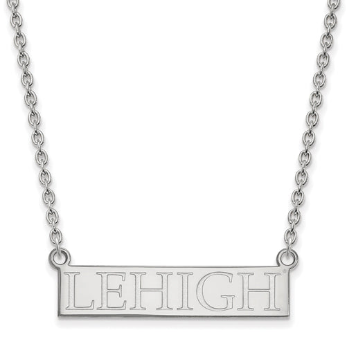 14kw Lehigh University Large Bar Pendant w/Necklace