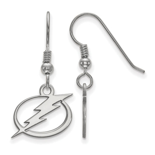 SS NHL Tampa Bay Lightning Small Dangle Earrings