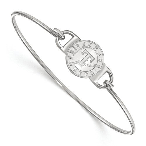 SS MLB  Texas Rangers Small Center Wire Bangle-7
