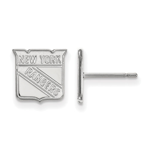 10kw NHL New York Rangers XS Post Earrings