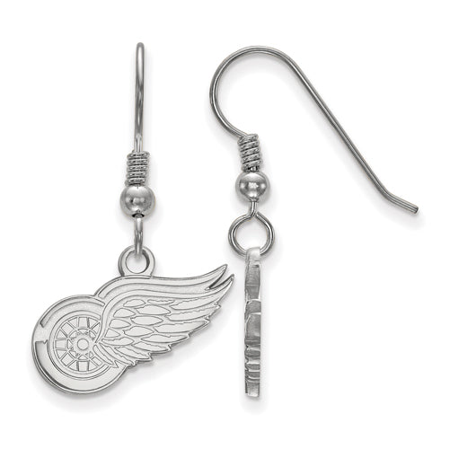 SS NHL Detroit Red Wings Small Dangle Earrings