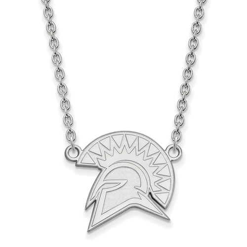 14kw San Jose State Univ Large Spartans Pendant w/Necklace