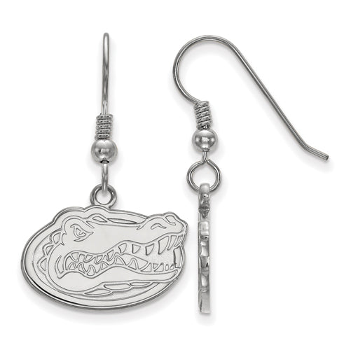 SS Univ of Florida Gator Small Dangle Wire Earrings