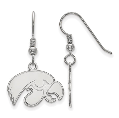 SS University of Iowa Small Dangle Hawk Earrings