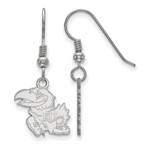 SS University of Kansas Small Dangle Wire Earrings