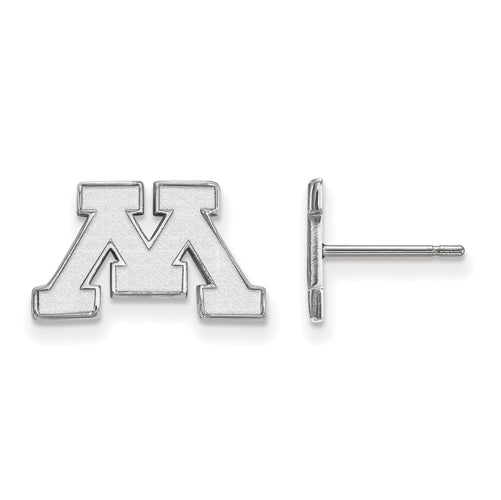 10kw University of Minnesota XS Post Letter M Earrings