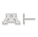 10kw University of Minnesota XS Post Letter M Earrings