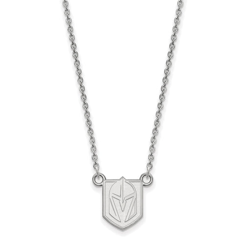 Sterling S. Vegas Golden Knights Small Pendant w/ Necklace