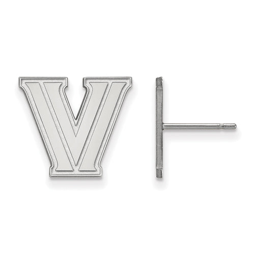 14kw Villanova University Small Post Earrings