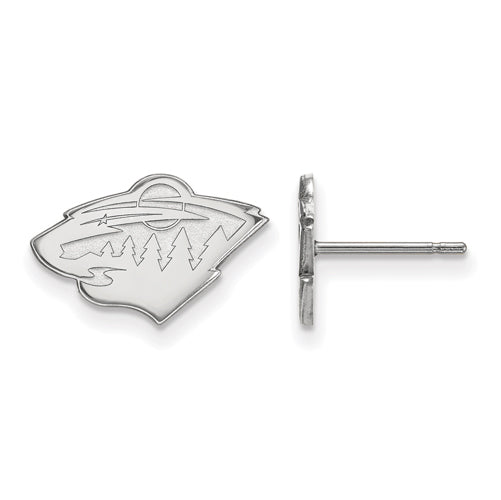 14kw NHL Minnesota Wild XS Post Earrings