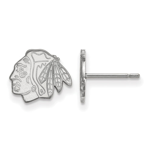 SS NHL Chicago Blackhawks XS Logo Post Earrings