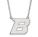 10kw Boise State University Large Letter B Pendant w/Necklace