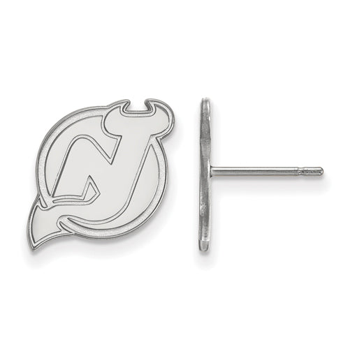 14kw NHL New Jersey Devils Small Post Earrings