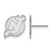 14kw NHL New Jersey Devils Small Post Earrings