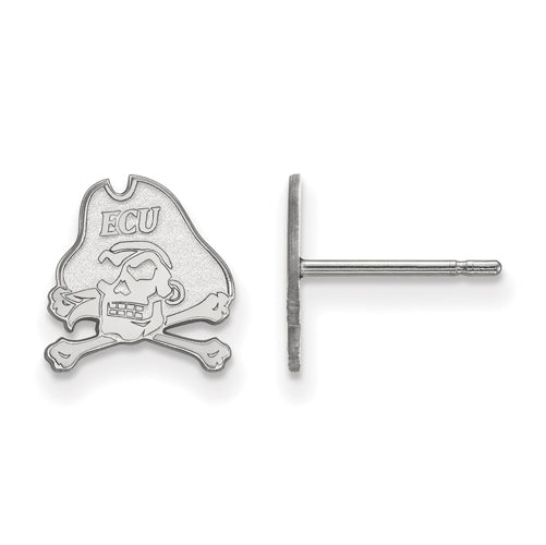 14kw East Carolina University XS Post Pirates Earrings