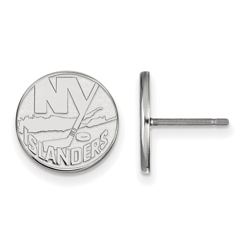 14kw NHL New York Islanders Small Post Earrings