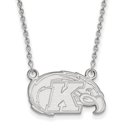 10kw Kent State University Small Logo Pendant w/Necklace