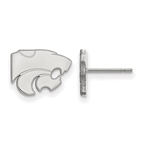 14kw Kansas State University XS Post Wildcat Earrings