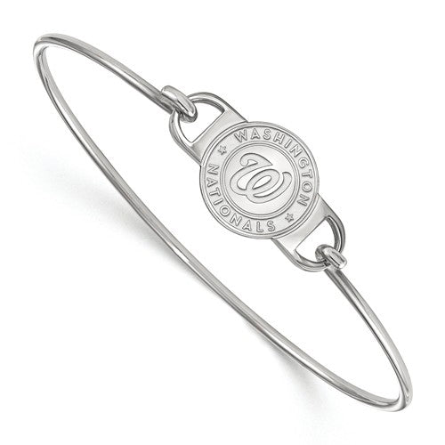 SS MLB  Washington Nationals Small Center Wire Bangle-7