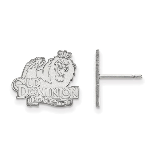 14kw Old Dominion University Small Monarchs Post Earrings