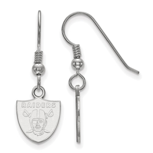 SS Oakland Raiders XS Dangle Earrings Wire