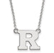 14kw Rutgers Small Pendant w/Necklace