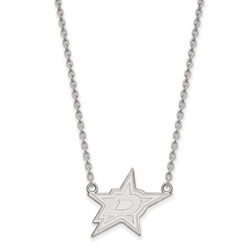 14kw NHL Dallas Stars Large Pendant w/Necklace