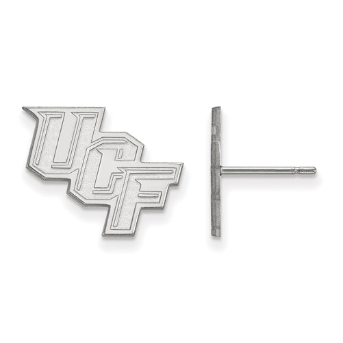 14kw University of Central Florida Small Post slanted UCF Earrings