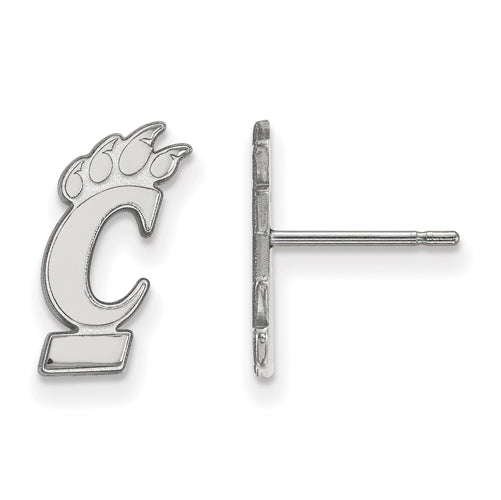 14kw University of Cincinnati Small Bearcats Logo Post Earrings