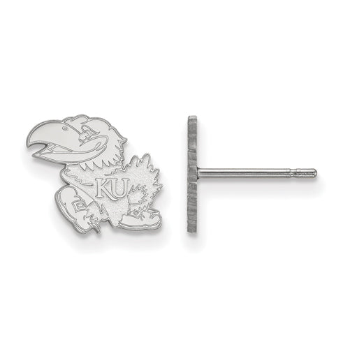10kw University of Kansas XS Post Jayhawk Earrings