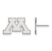 14kw University of Minnesota Small Post Letter M Earrings