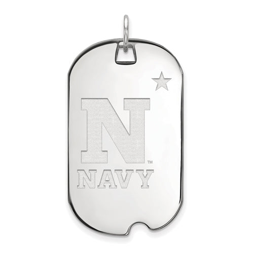 10kw Navy Large Dog Tag
