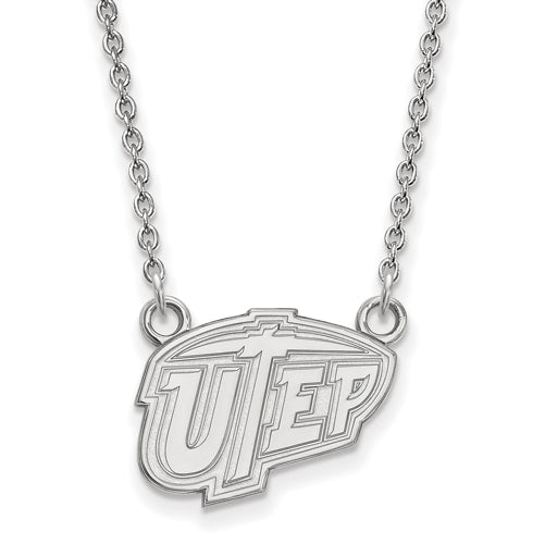 10kw The University of Texas at El Paso Small UTEP Pendant w/Necklace