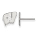 14kw University of Wisconsin XS Badgers Post Earrings