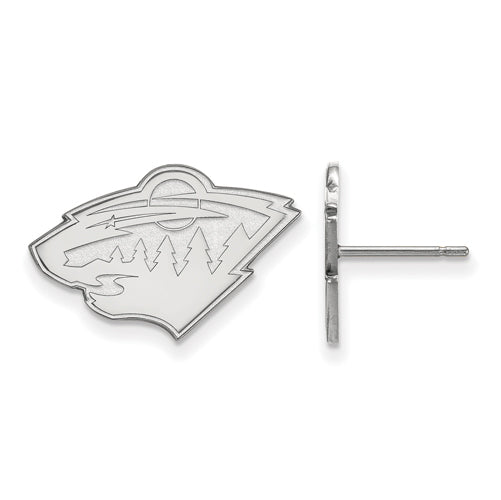 14kw NHL Minnesota Wild Small Post Earrings