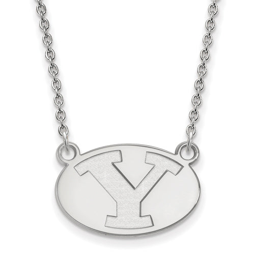 10kw Brigham Young University Small Disc Logo Pendant w/Necklace