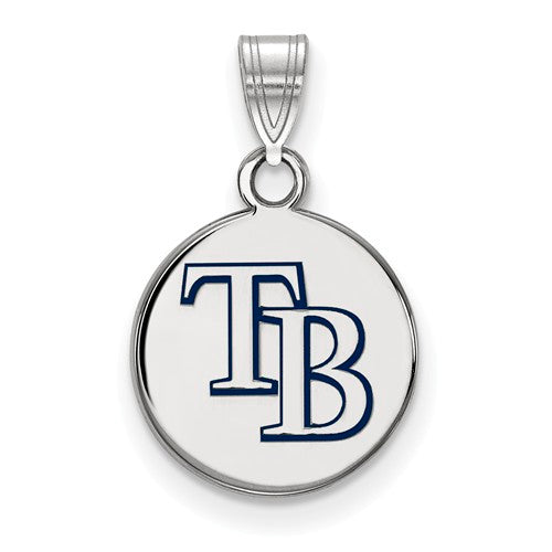 SS MLB  Tampa Bay Rays Small Enamel Disc Pendant