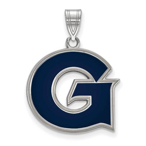 SS Georgetown University Large Letter G Enameled Pendant