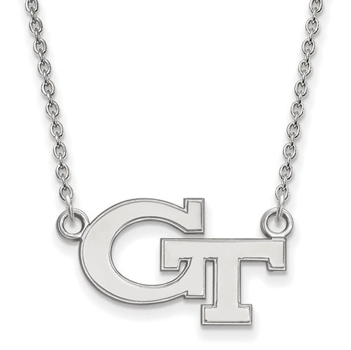 14kw Georgia Institute of Technology Small Pendant w/Necklace